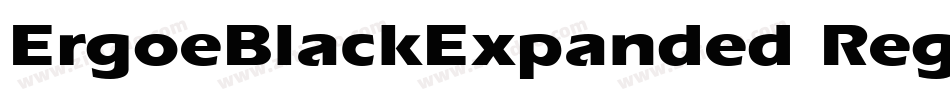 ErgoeBlackExpanded Regular字体转换